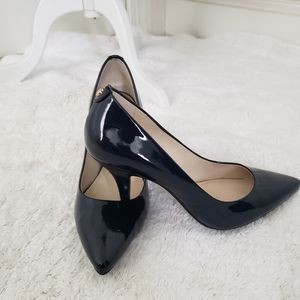 MK Michael Kors Navy Patent Pumps